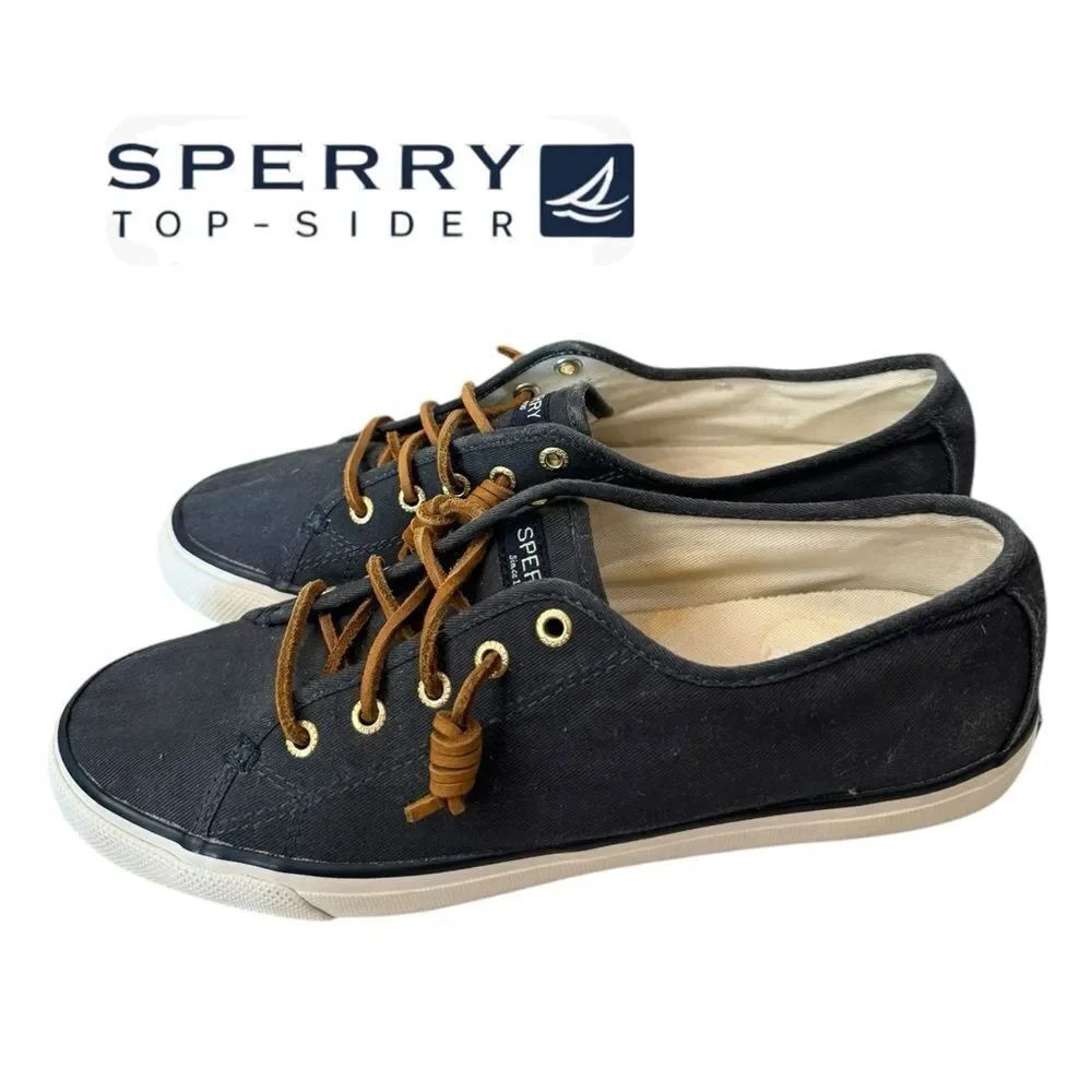Sperry Top-Sider Women's Seacoast Navy Blue Boat Shoes Sneakers 9